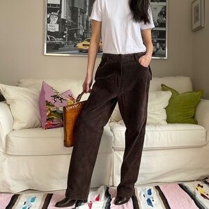 NWT brown suede pants